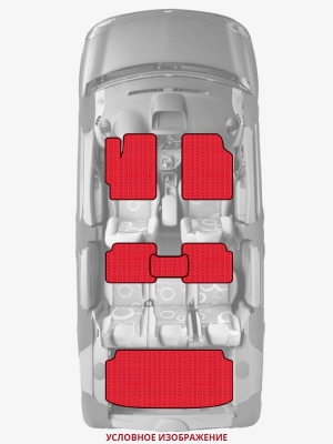 ЭВА коврики «Queen Lux» комплект для Ford Transit (4G)